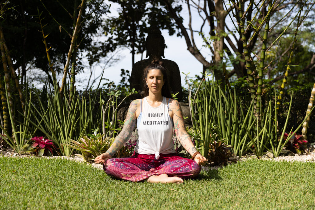 benefits of having a morning practice woman meditating